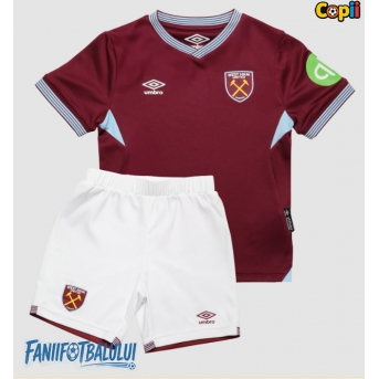 West Ham United Echipament de Fotbal Replică 2025-26 Copii Acasa (+ Șorturi)